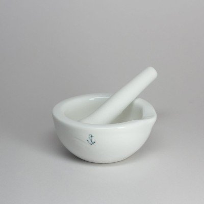 Porcelain mortar with pestle D60